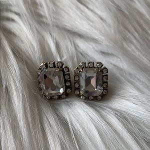 J.Crew Crystal Halo Studs